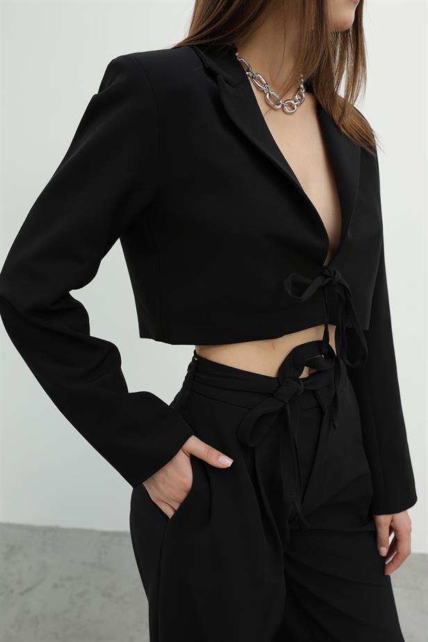 RYN Lace-Up Jacket Suit - Black - Haverstraw