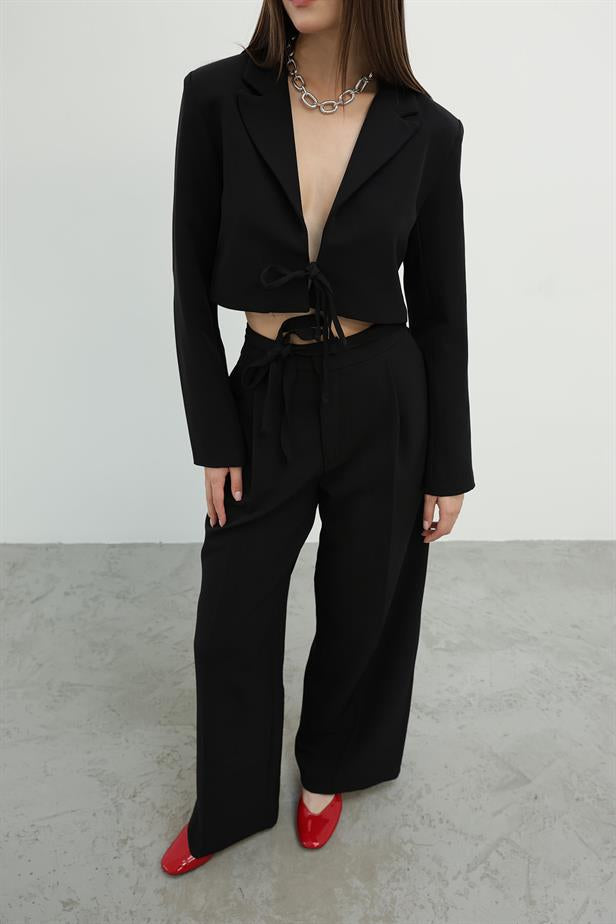 RYN Lace-Up Jacket Suit - Black - Haverstraw