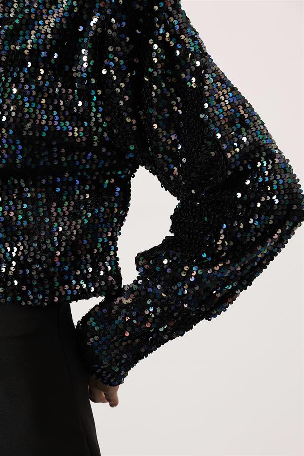 RYN SEQUINED JACKET - Multi Color - Umán