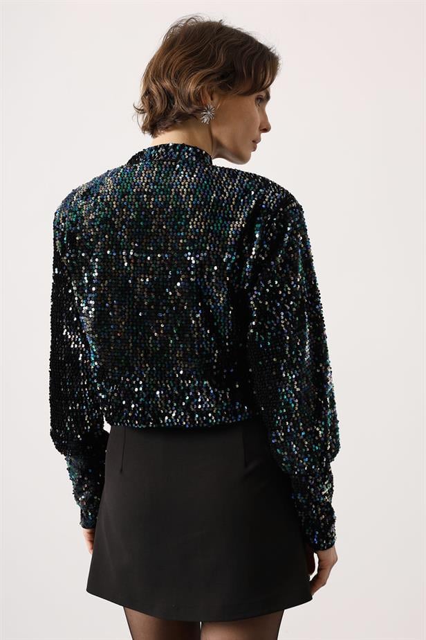 RYN SEQUINED JACKET - Multi Color - Umán