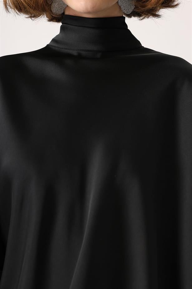 RYN SATIN DRESS - Black - Mexico City