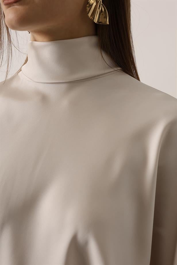 RYN SATIN DRESS - Ecru - San Miguel de Allende