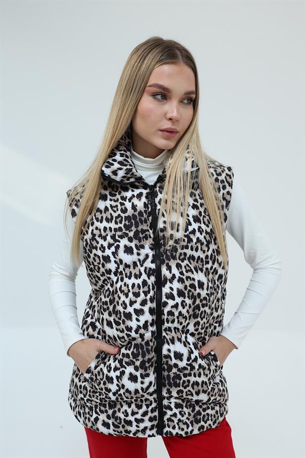 RYN INFLATABLE LEOPARD VEST - Leopard - Schiltigheim