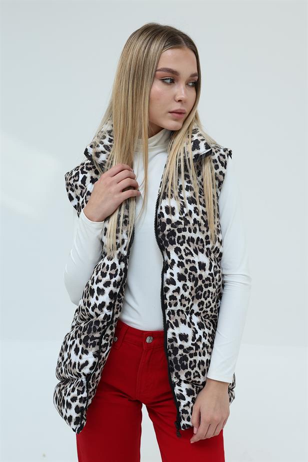 RYN INFLATABLE LEOPARD VEST - Leopard - Schiltigheim