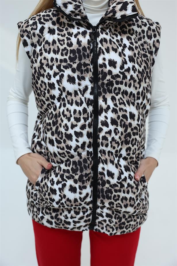 RYN INFLATABLE LEOPARD VEST - Leopard - Schiltigheim