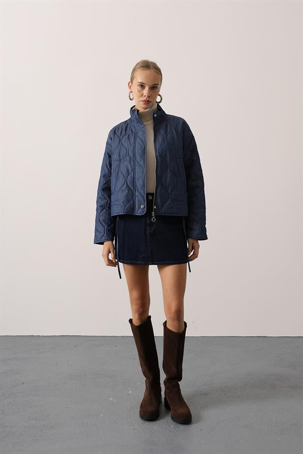RYN ONION PATTERN JACKET - Navy - Den Helder