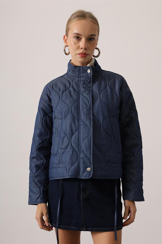 RYN ONION PATTERN JACKET - Navy - Den Helder