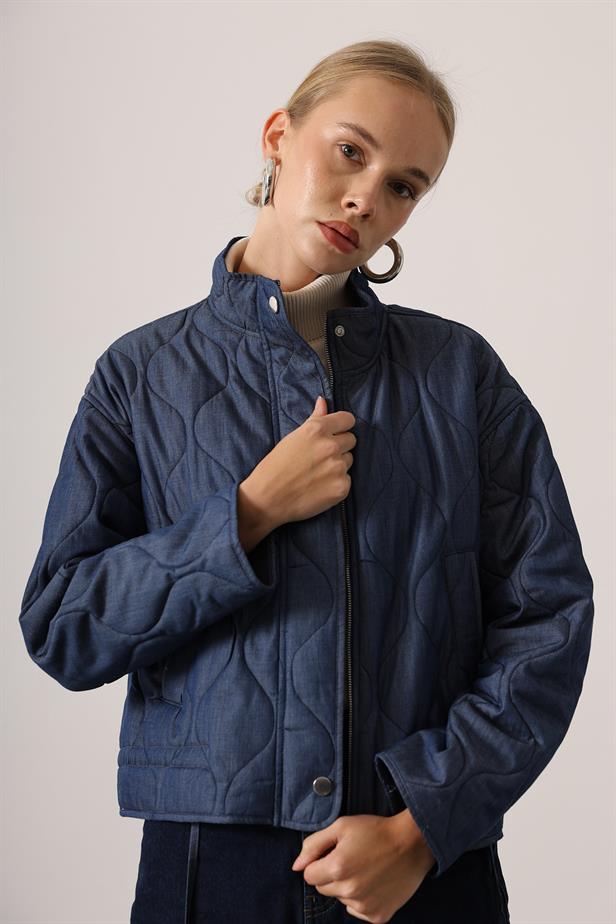 RYN ONION PATTERN JACKET - Navy - Den Helder