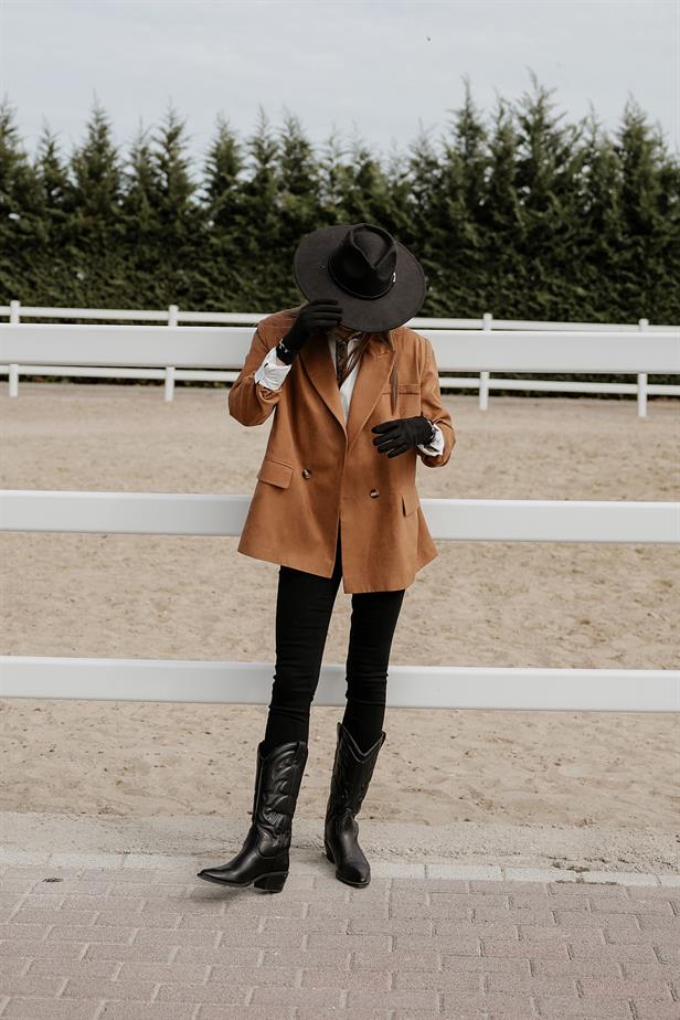 RYN Suede Blazer - Camel - Manhattan