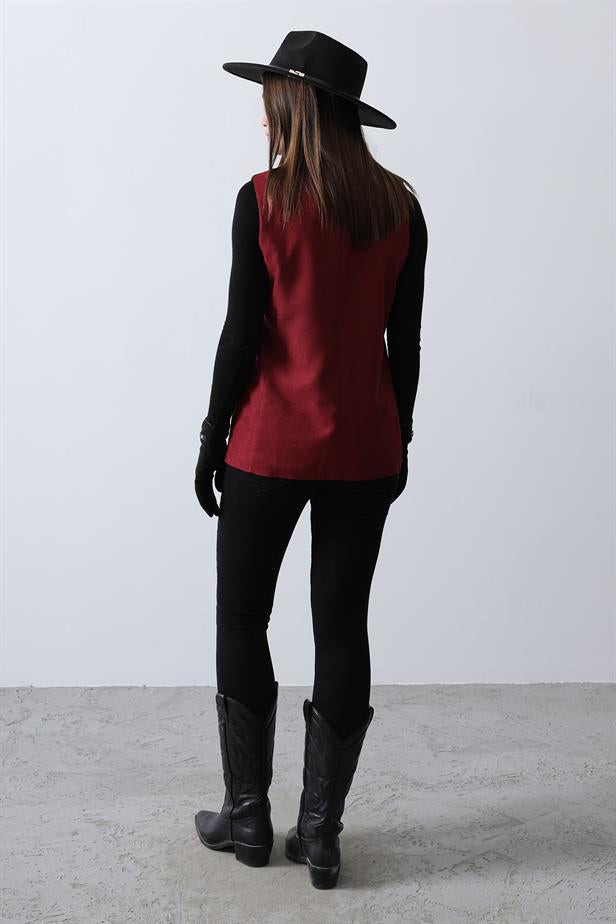 RYN Suede Vest - Cherry - Surprise