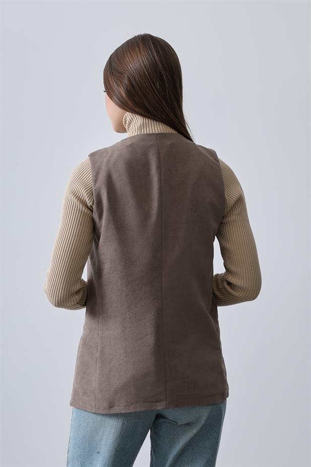 RYN Suede Vest - Mink - Portland