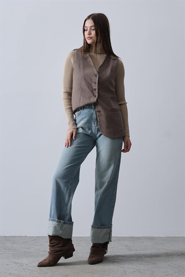 RYN Suede Vest - Mink - Portland