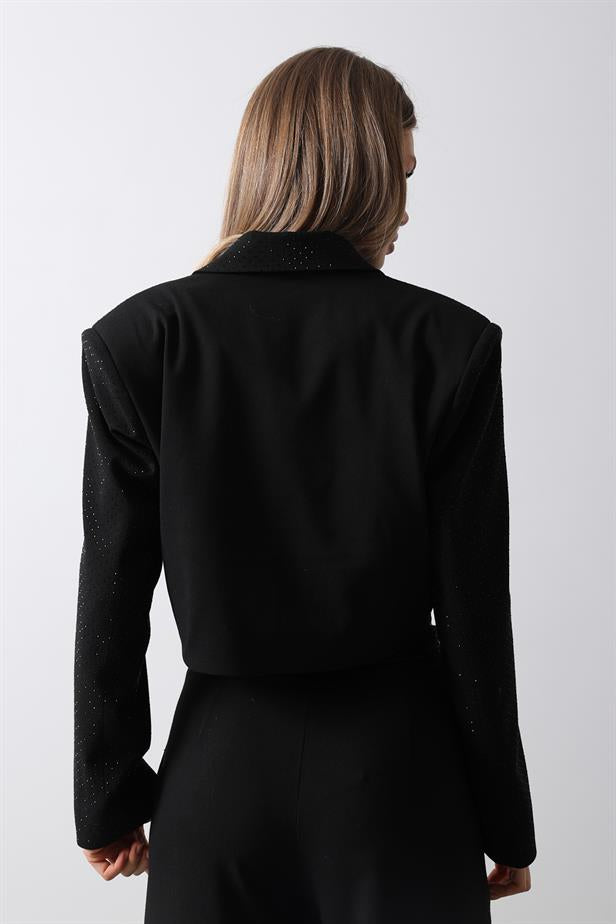 RYN Studded Crop Jacket - Black - Iaşi