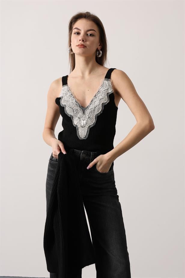 RYN TRİKO BLUZ TAKIM - Siyah - Hattiesburg