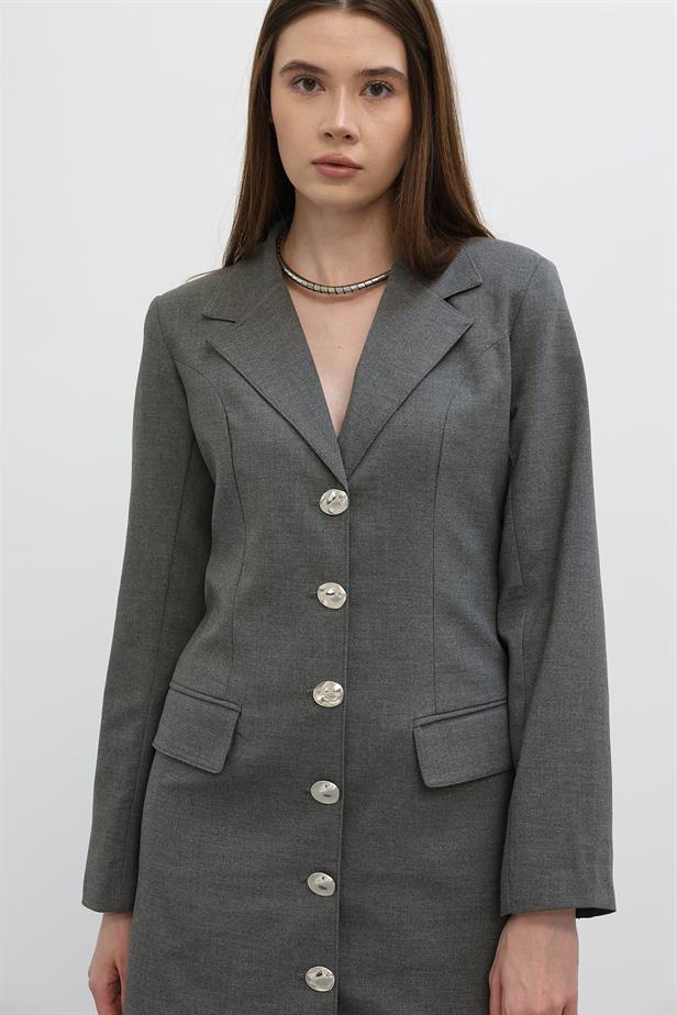 RYN Long Coat - Anthracite - Wauwatosa