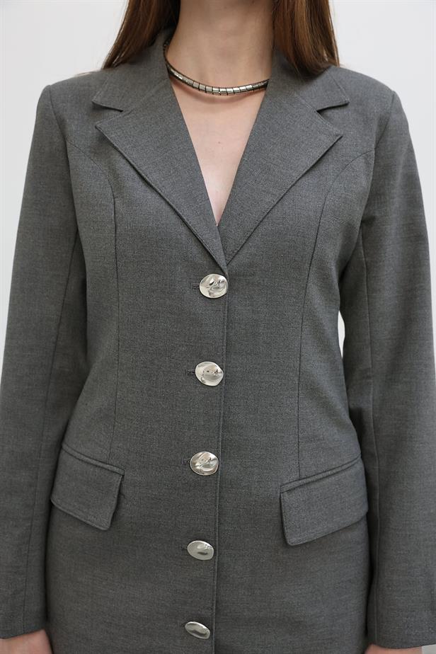 RYN Long Coat - Anthracite - Wauwatosa