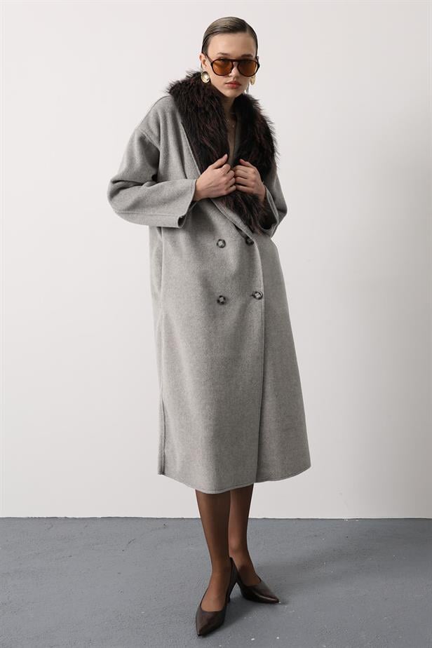 RYN long overcoat - Gray - Moerdijk