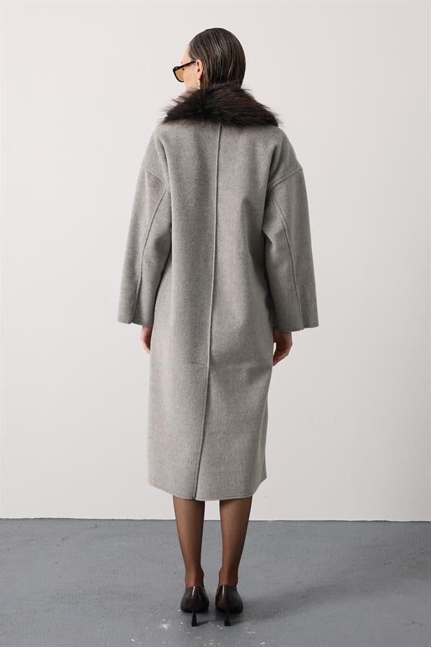 RYN long overcoat - Gray - Moerdijk