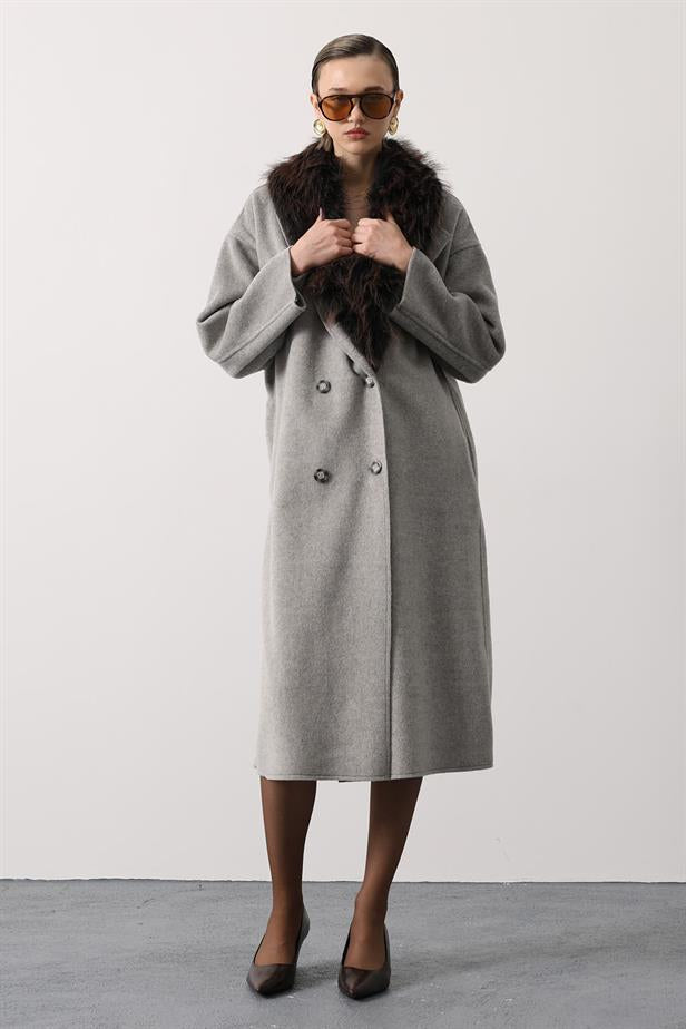 RYN long overcoat - Gray - Moerdijk