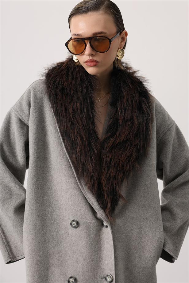 RYN long overcoat - Gray - Moerdijk