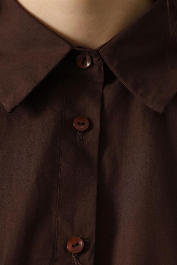 RYN BODY FIT SHIRT - Brown - Halifax