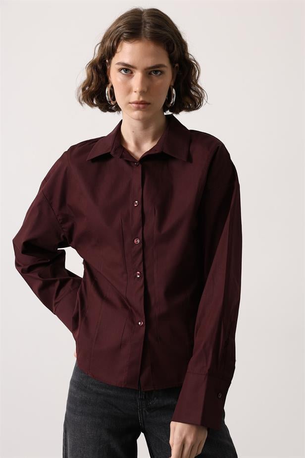 RYN BODY FIT SHIRT - Burgundy - Oklahoma City
