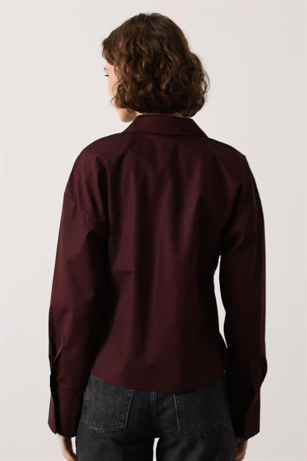 RYN BODY FIT SHIRT - Burgundy - Oklahoma City