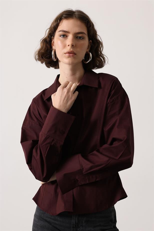 RYN BODY FIT SHIRT - Burgundy - Oklahoma City