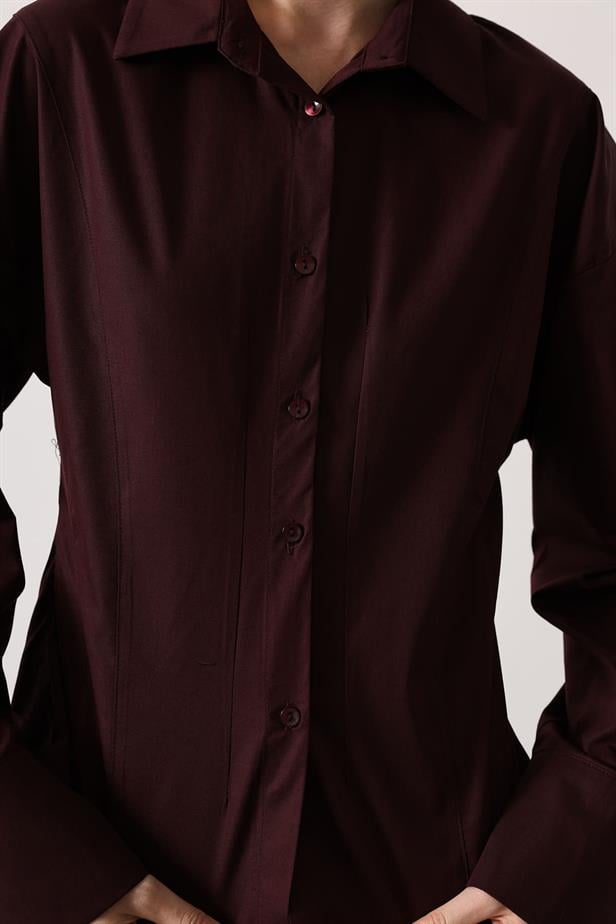 RYN BODY FIT SHIRT - Burgundy - Oklahoma City