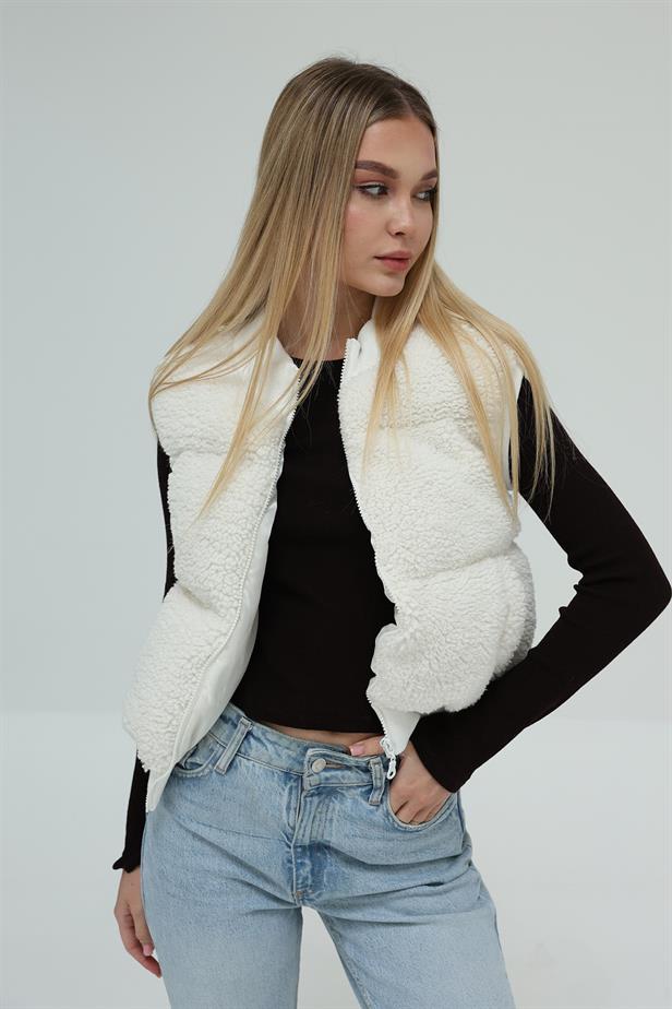 RYN WELSOFT VEST - Ecru - Gießen