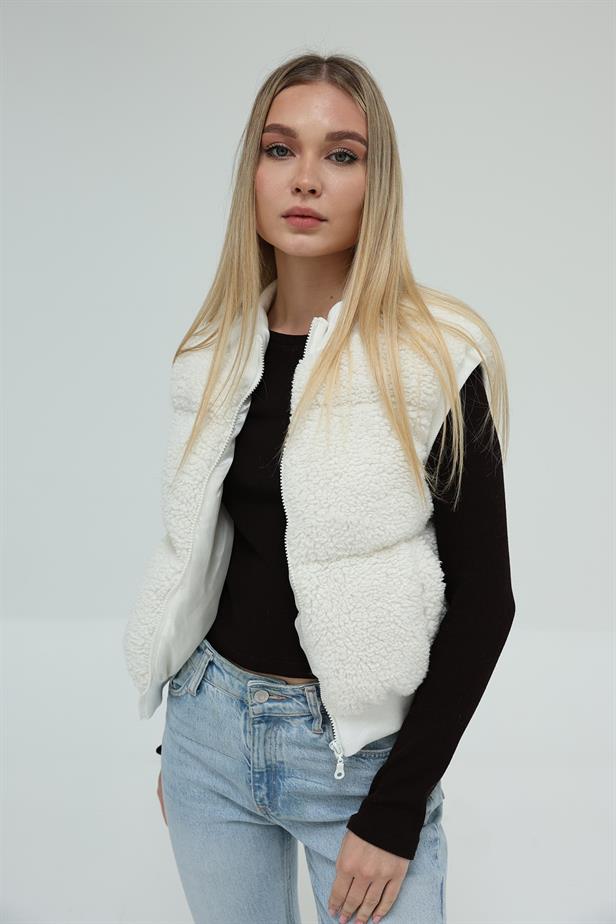 RYN WELSOFT VEST - Ecru - Gießen