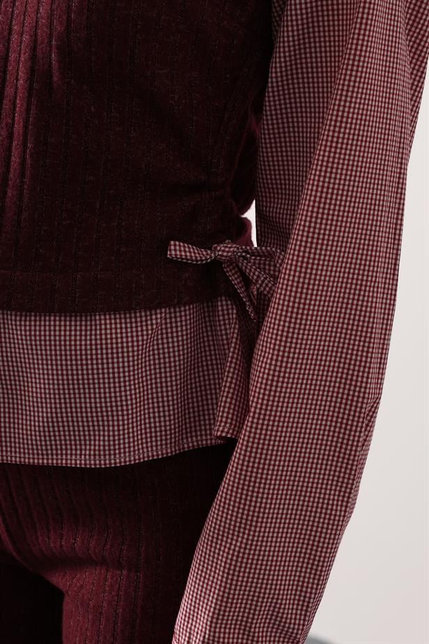 RYN RUFFLED SHIRT DETAILED SUIT - Purple - Rimouski