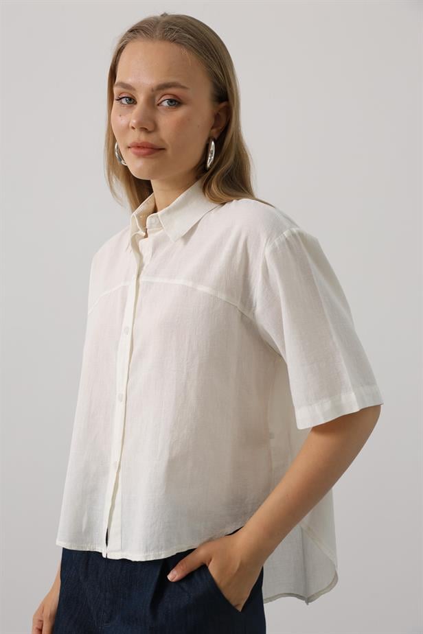 RYN Half Sleeve Shirt - White - East Lansing