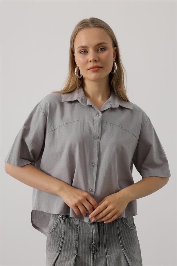 RYN Half Sleeve T-Shirt - Gray - Olathe
