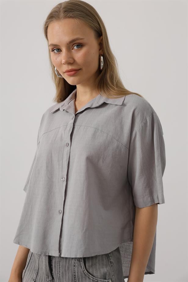RYN Half Sleeve T-Shirt - Gray - Olathe