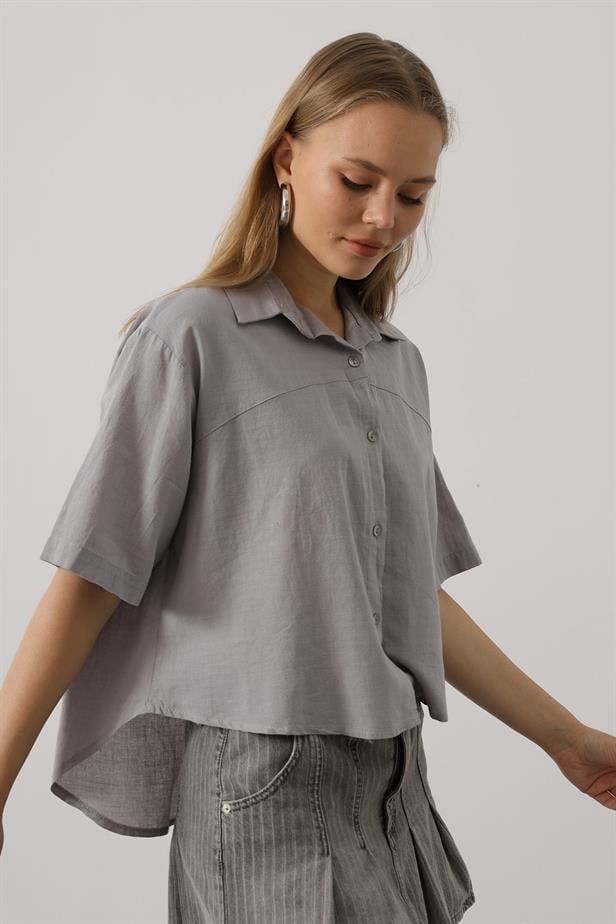 RYN Half Sleeve T-Shirt - Gray - Olathe
