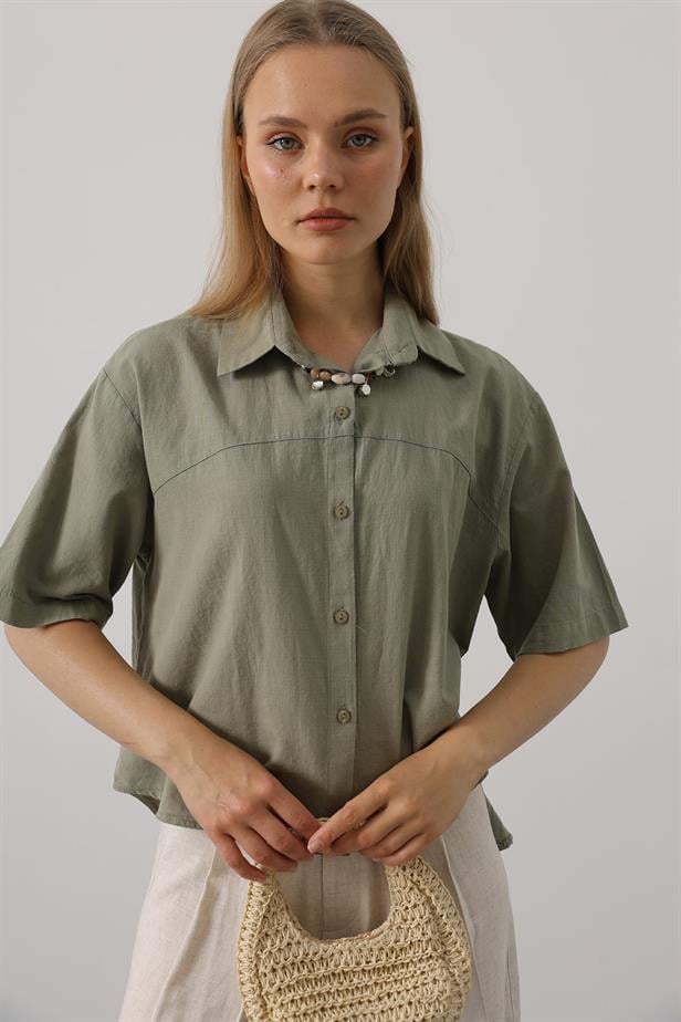 RYN Half Sleeve Shirt - Khaki - Brisbane