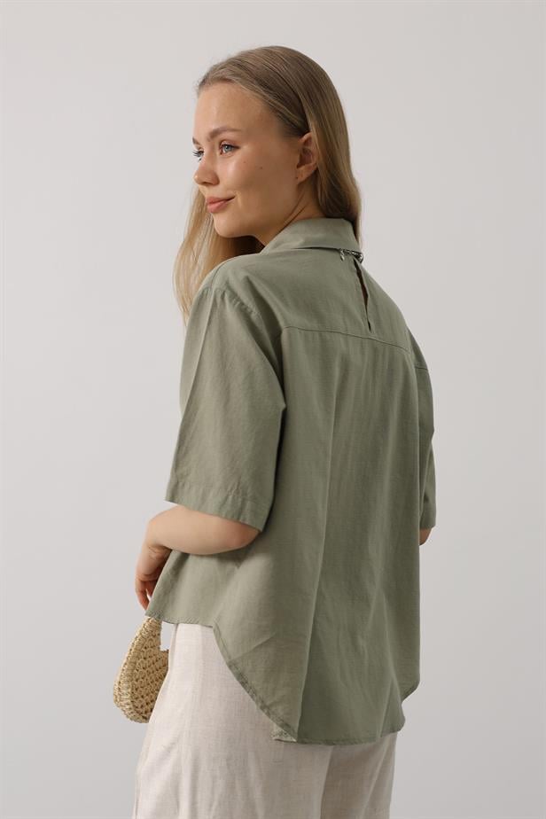 RYN Half Sleeve Shirt - Khaki - Brisbane