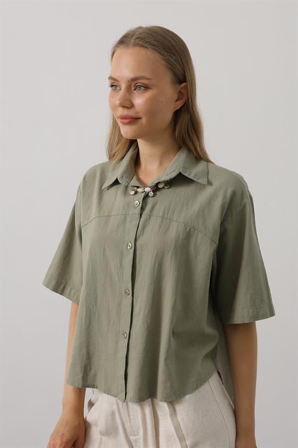 RYN Half Sleeve Shirt - Khaki - Brisbane