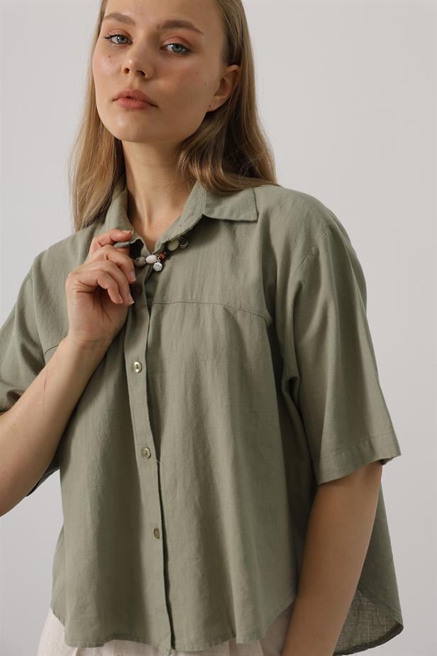 RYN Half Sleeve Shirt - Khaki - Brisbane