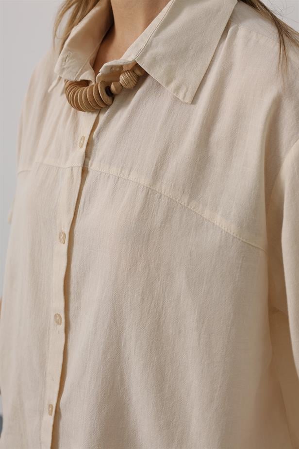 RYN Half Sleeve Shirt - Stone - Coral Gables