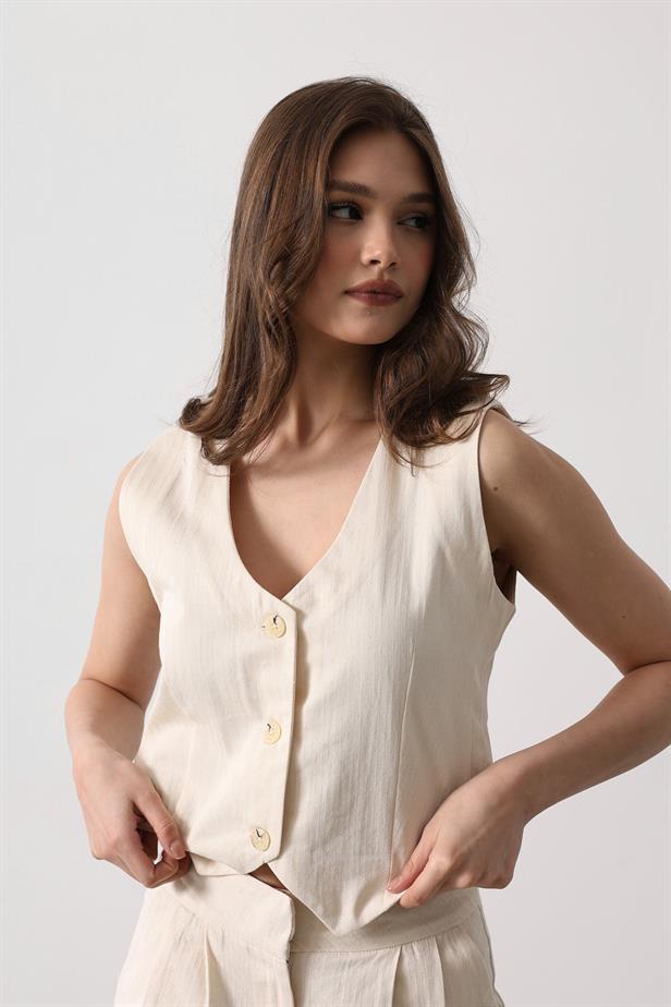 RYN Vest - Ecru - Lawrence