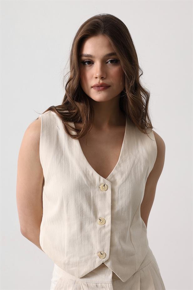 RYN Vest - Ecru - Lawrence