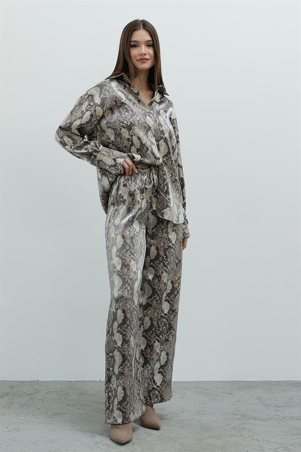 RYN Snake Printed Set - Beige - Newmarket
