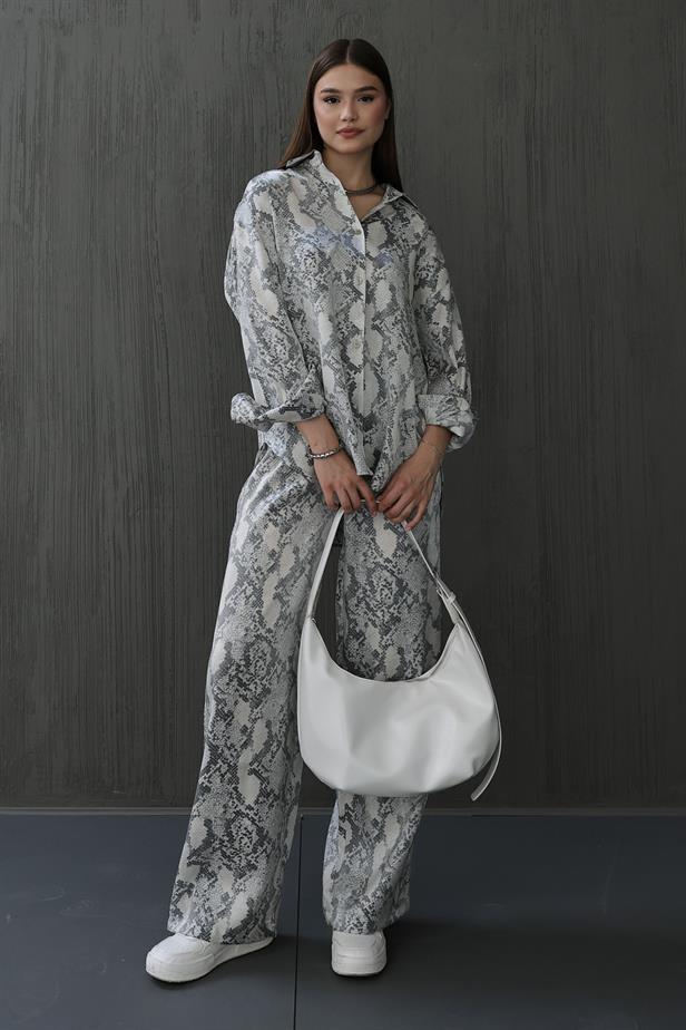 RYN Snake Print Set - Grey - Bangor