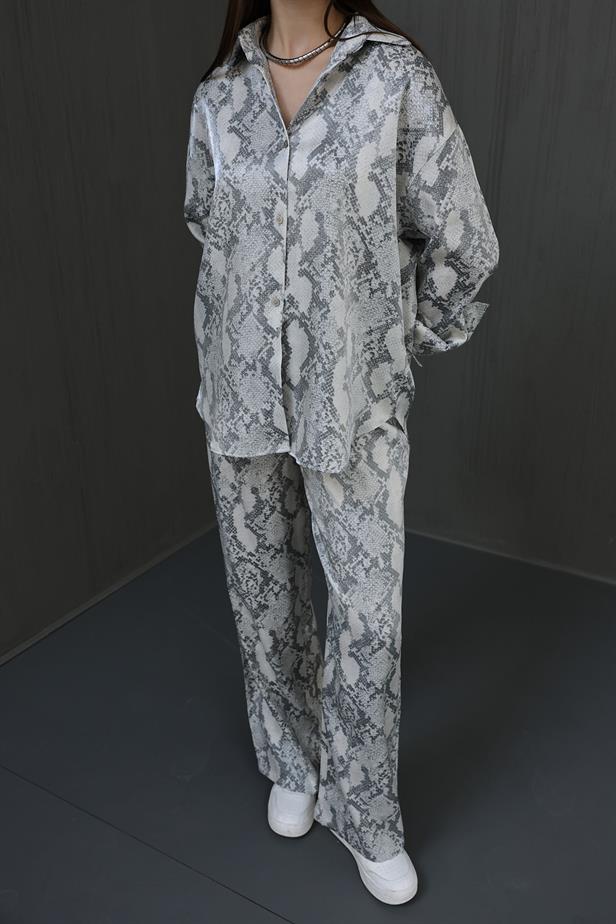 RYN Snake Print Set - Grey - Bangor