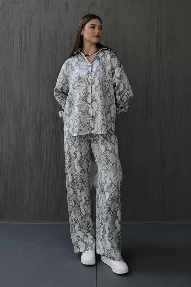 RYN Snake Print Set - Grey - Bangor