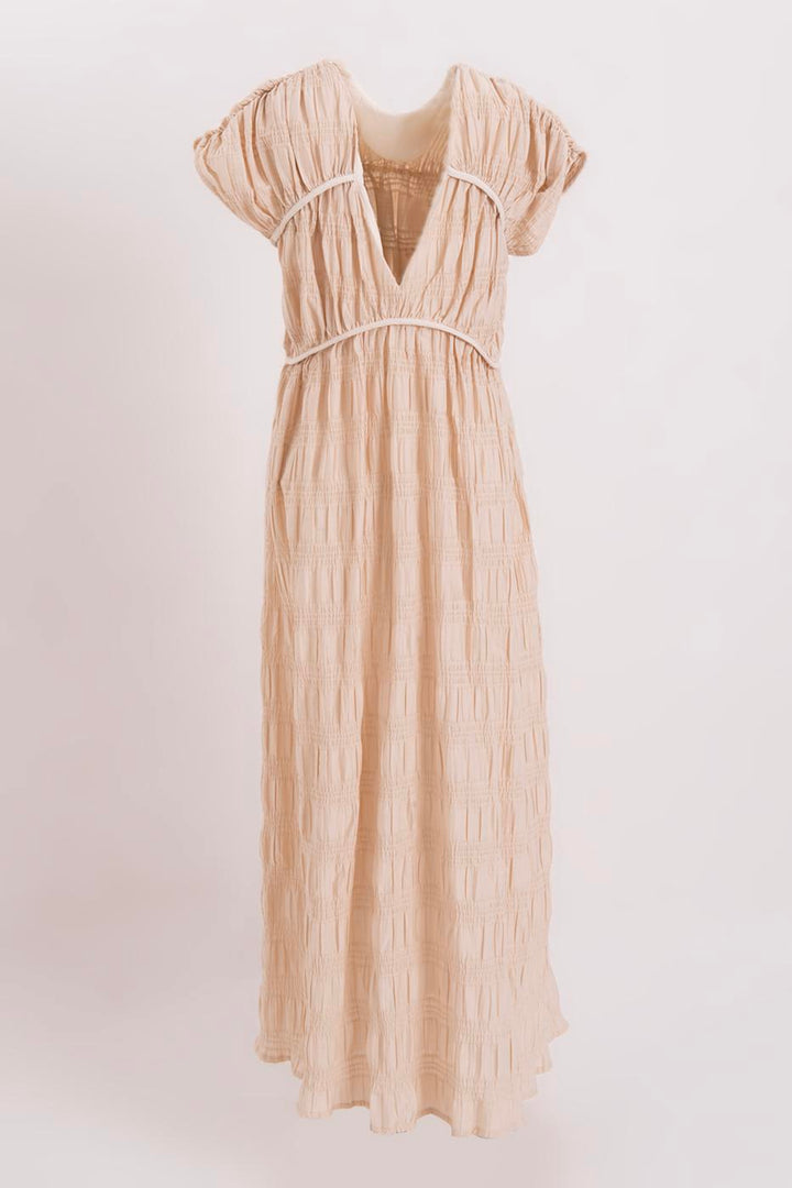 BSL Women Long Gathered Dress - Madrid