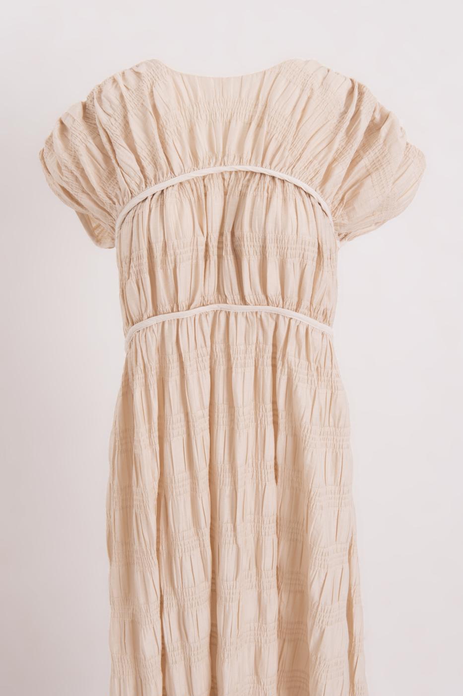 BSL Women Long Gathered Dress - Madrid