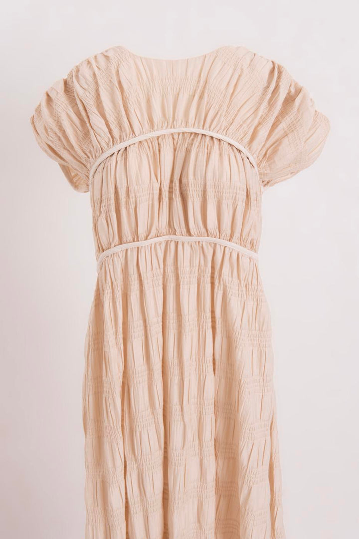 BSL Women Long Gathered Dress - Madrid